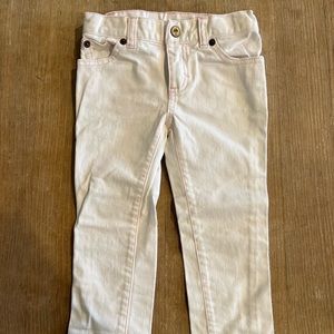 Lilly Pulitzer Girls White Denim Jeans. Size 4T.